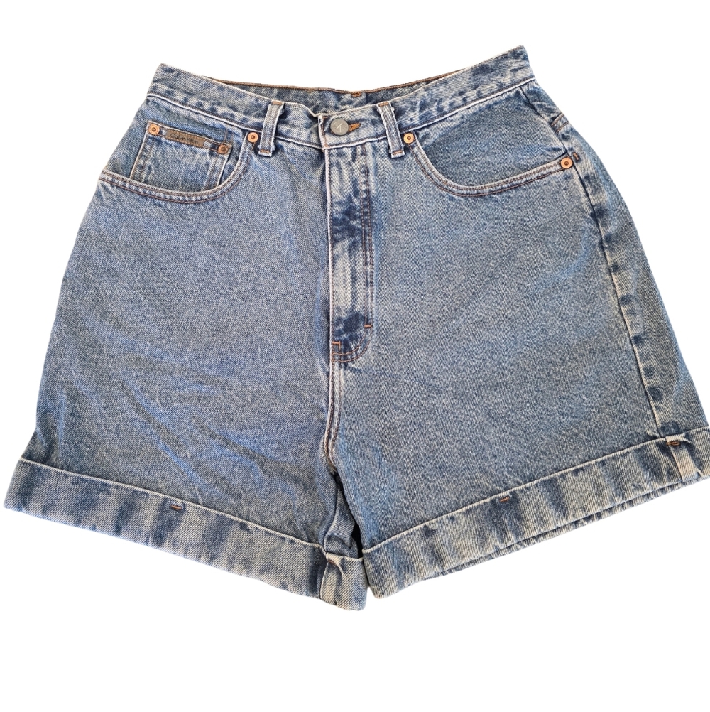 Calvin Klein Jeans Light Blue Denim High-Waist Jean Shorts